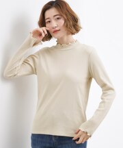 シルクライクリブタートルネック