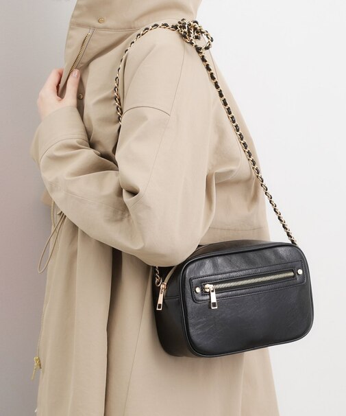 スクエアZipポケチェーンショルダー