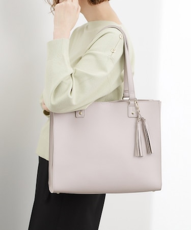 【人間工学】ダブルタッセル中仕切りトート