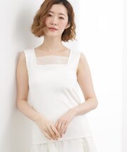 【貴島明日香さん着用】シアードッキングスクエアタンク