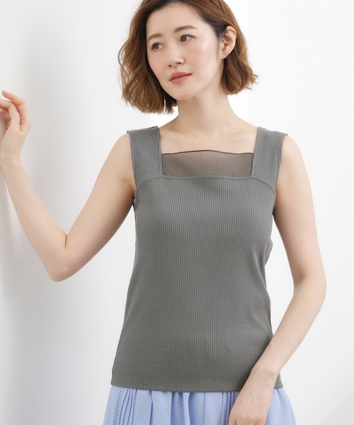 SHEER SQUEEZE CAMI トップス SHEER SQUEEZE CAMI トップス｜スライの通販｜&mall（アンドモール