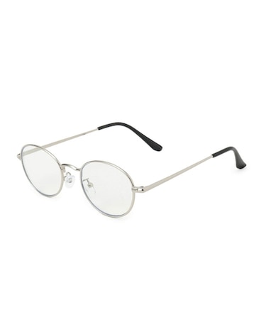 【調光】メタルフレームオーバルグラス