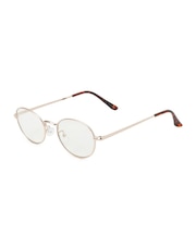 【調光】メタルフレームオーバルグラス