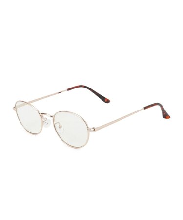 【調光】メタルフレームオーバルグラス