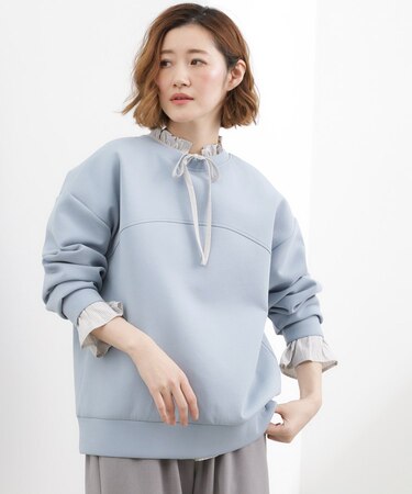 2WAYハーフジップスウェット