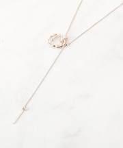 キラキラミニリングワントップネックレス