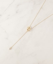 ビジューリングY字ネックレス