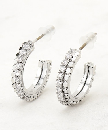 キラキラフープピアス