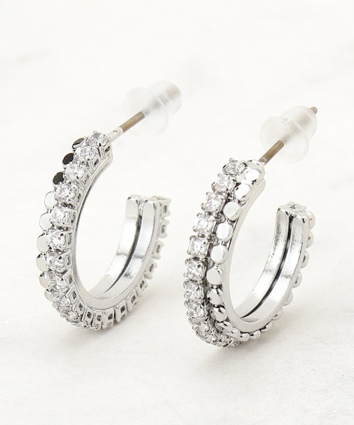 キラキラフープピアス