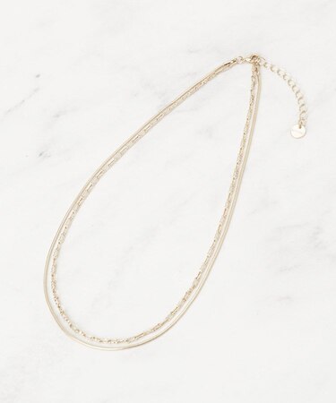 デザインチェーン2連ネックレス