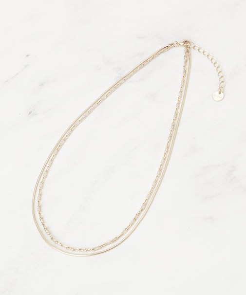 デザインチェーン2連ネックレス