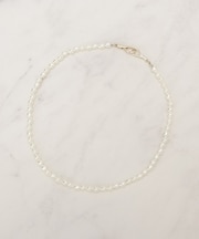 バロックパール調メタルクラスプネックレス