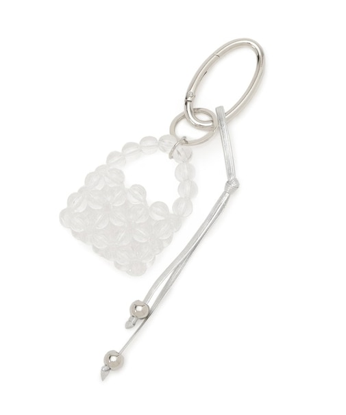 手編みビーズバッグチャーム