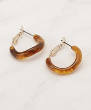 カラーアクリルフープピアス