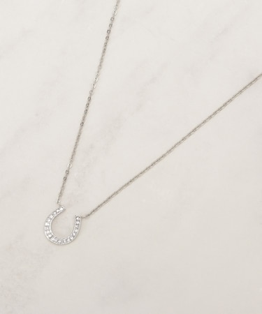 【HORSESHOEシリーズ】ビジュー馬蹄ネックレス