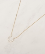 【HORSESHOEシリーズ】ビジュー馬蹄ネックレス