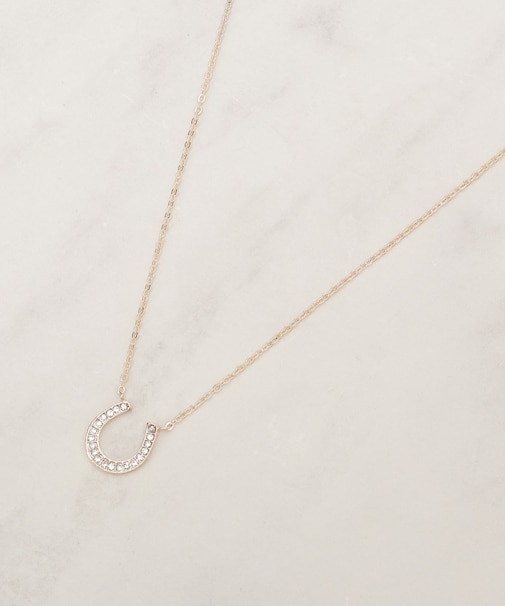 【HORSESHOEシリーズ】ビジュー馬蹄ネックレス