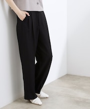 【貴島明日香さん着用】リネンライクストライプワイドパンツ