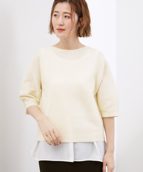 洗濯機で洗える】レイヤードにもおすすめ、軽やかクロップドニット