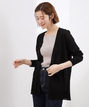 【接触冷感／UVカットetc】ベーシックロングカーディガン