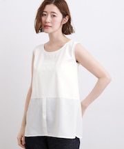 再入荷！【貴島明日香さん着用】裾レイヤードタンクトップ