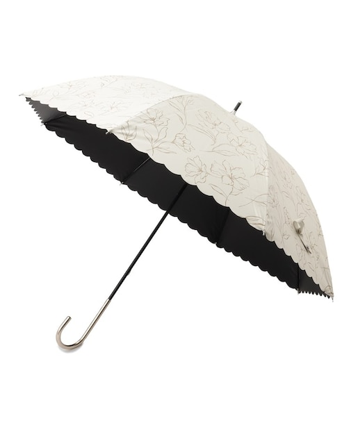 PUラインフラワー【晴雨兼用・長傘】