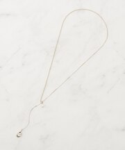 フェイクパールY字アジャスタブルネックレス【2WAY】