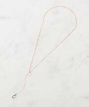 フェイクパールY字アジャスタブルネックレス【2WAY】