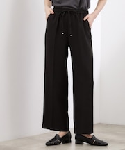 【貴島明日香さん着用・カセット服】リネンライクソフトフレアパンツ