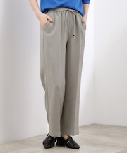 【貴島明日香さん着用・カセット服】リネンライクソフトフレアパンツ