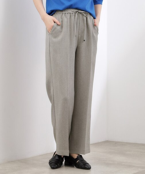 【貴島明日香さん着用・カセット服】リネンライクソフトフレアパンツ