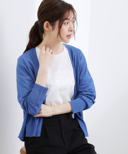 【接触冷感/UVカットetc】ベーシックショートカーディガン