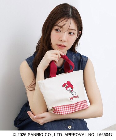 【マイメロディ＆クロミ】ギンガムミニトート