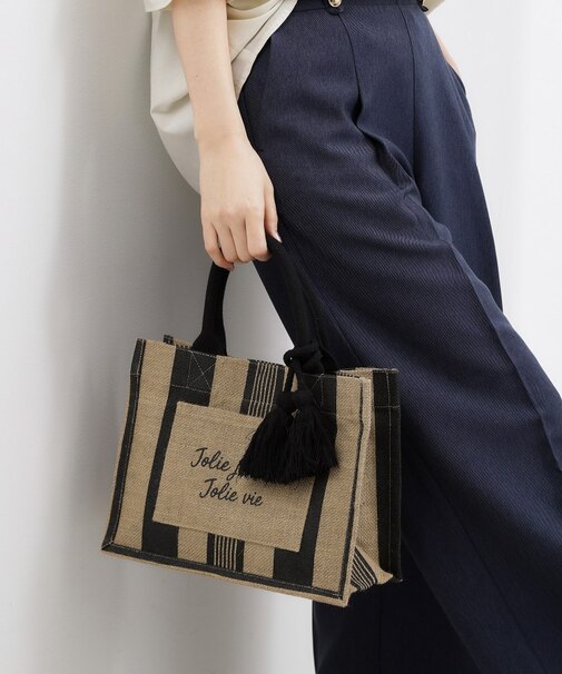 アソートジュートタッセルトート