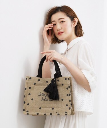 アソートジュートタッセルトート