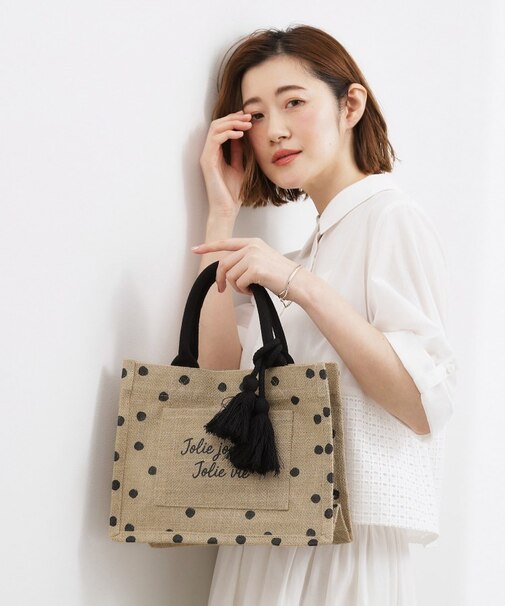 アソートジュートタッセルトート