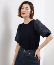 一枚で着映える大人の袖コンシャスニット