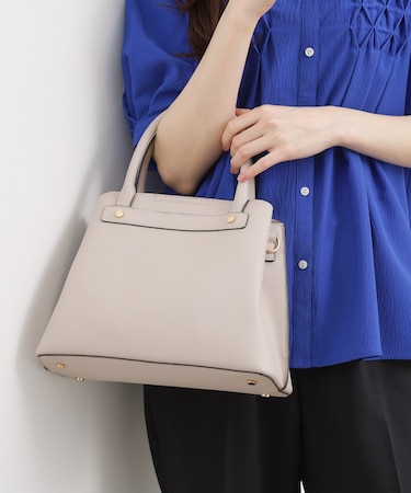 スタッズ中仕切り2WAYトート