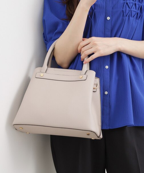 スタッズ中仕切り2WAYトート