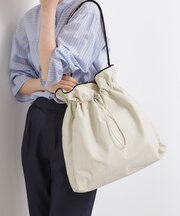 【撥水】巾着トリミングワンショルダー