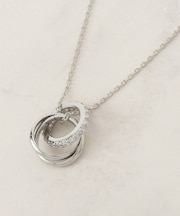 ミニビジューリングY字アジャスタブルネックレス