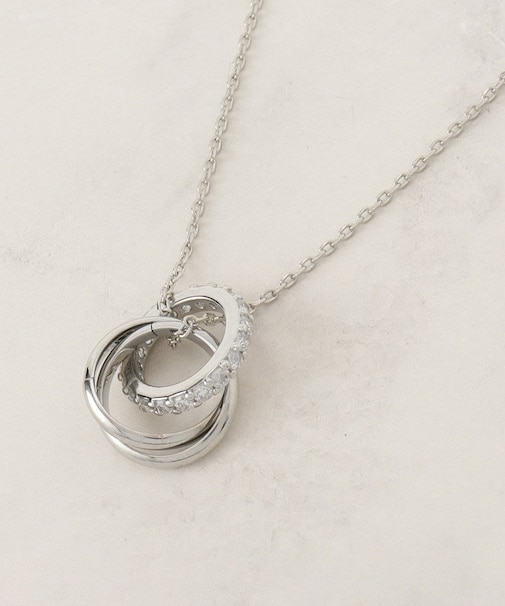 ミニビジューリングY字アジャスタブルネックレス