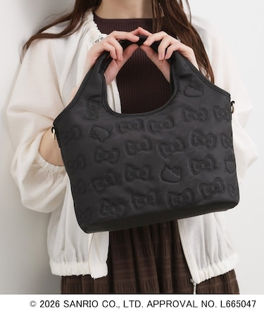 【ハローキティ】撥水キルトクリテトート