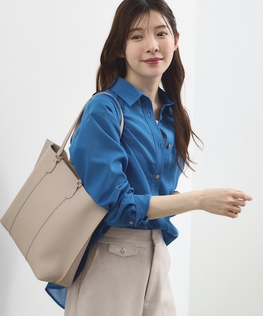 ラインハンドルあおりA4トート