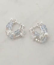 ミックスビーズイヤリング