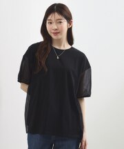 【貴島明日香さん着用/UVカット】体型カバー叶う、バックプリーツTシャツ