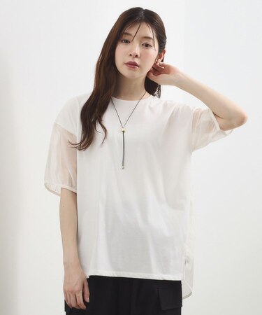 【貴島明日香さん着用/UVカット】体型カバー叶う、バックプリーツTシャツ