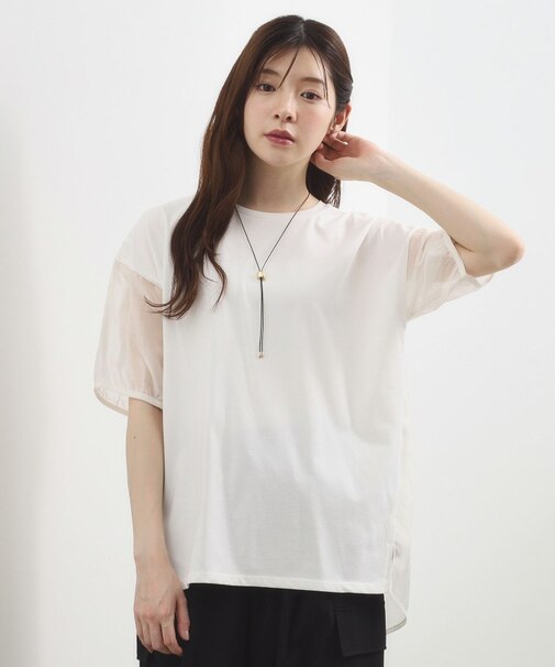 【貴島明日香さん着用/UVカット】体型カバー叶う、バックプリーツTシャツ
