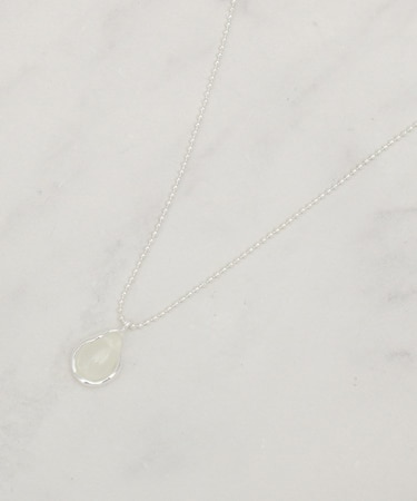 ストーン調メタルショートネックレス