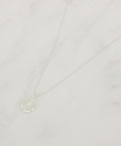 ストーン調メタルショートネックレス